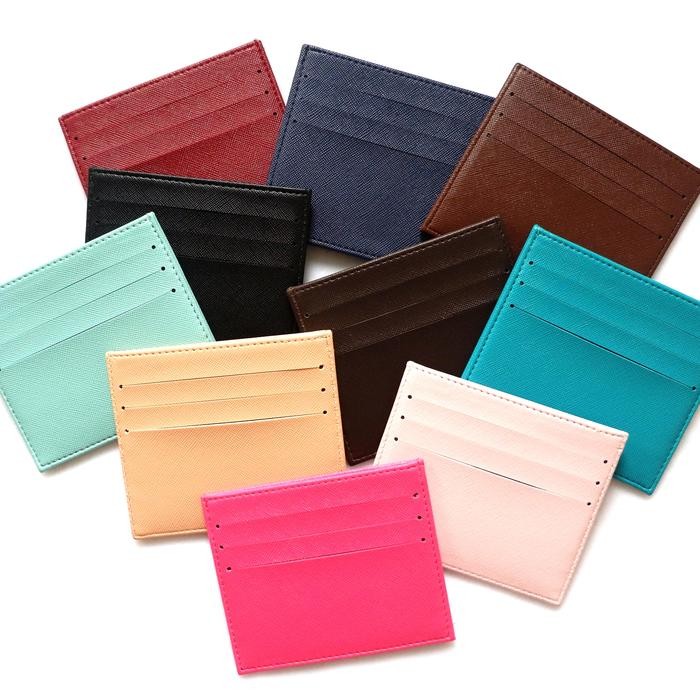 

Baru Souvenir Wedding Card Holder Dompet Kartu Kulit Ukuran S M L