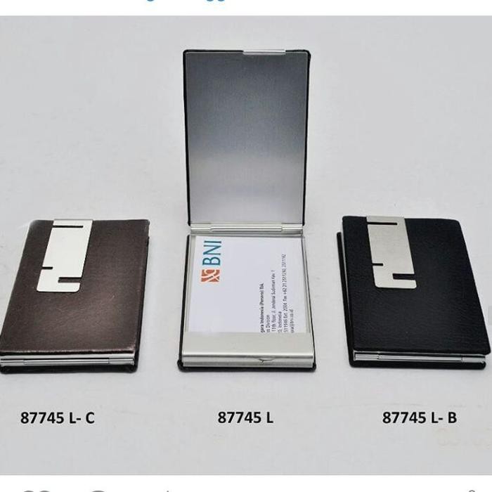 

Baru Name Card Case Kulit Zigzag Aksen Unik Eksklusif untuk Kartu Nama