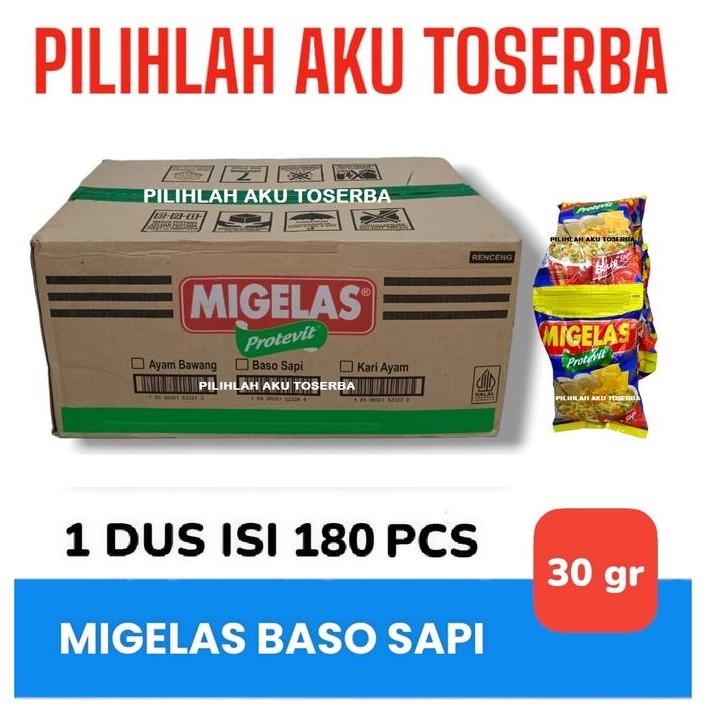 

Mie Gelas Migelas Rasa Baso Sapi @30 Gr - (HARGA 1 DUS isi 12 Renceng)