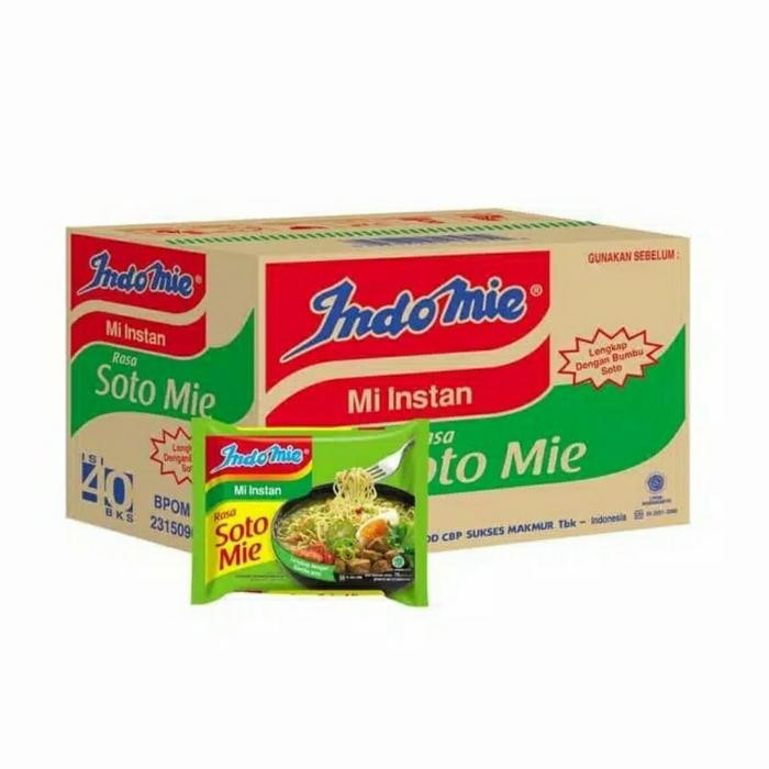 

Indomie soto mie 1 dus isi 40 pcs