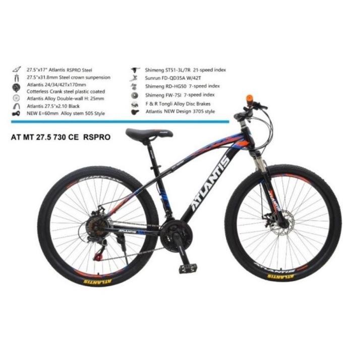 Sepeda Gunung MTB 27.5 Atlantis Discke Murah