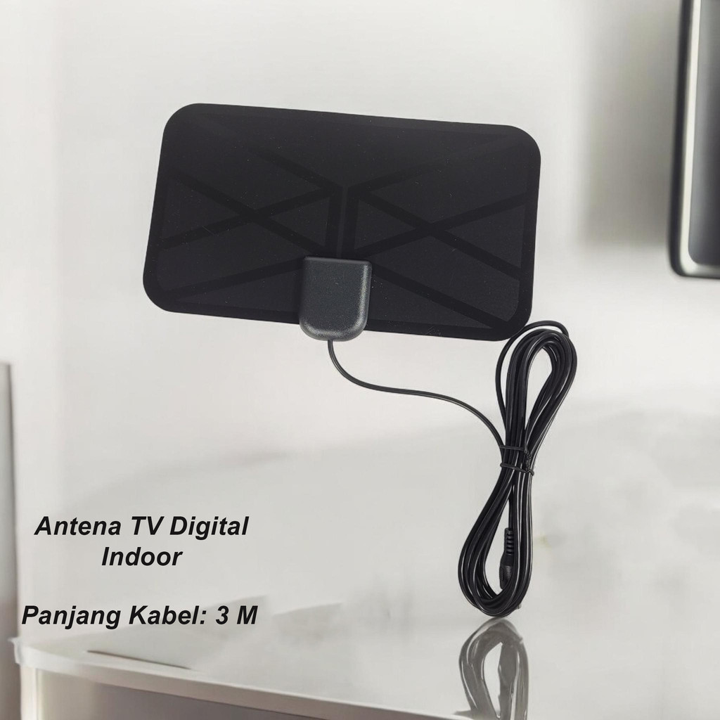 [Bagusnya] TFA Antena TV Digital Indoor DVB-T2 25dB with Signal Booster - TF097