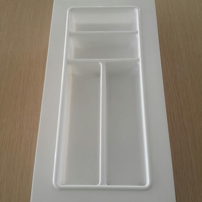 Tempat Sendok Putih 30cm (260 x 510) / Rak Sendok Laci Modeline