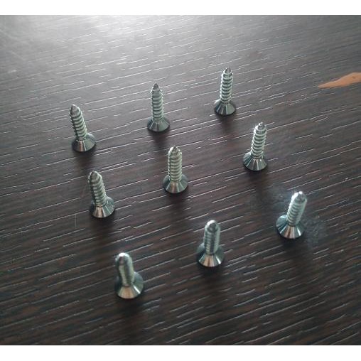 Sekrup Tapping FAB 4x1/2" 1,3 cm/ Sekrup Putih Kepala Rata Moon Lion