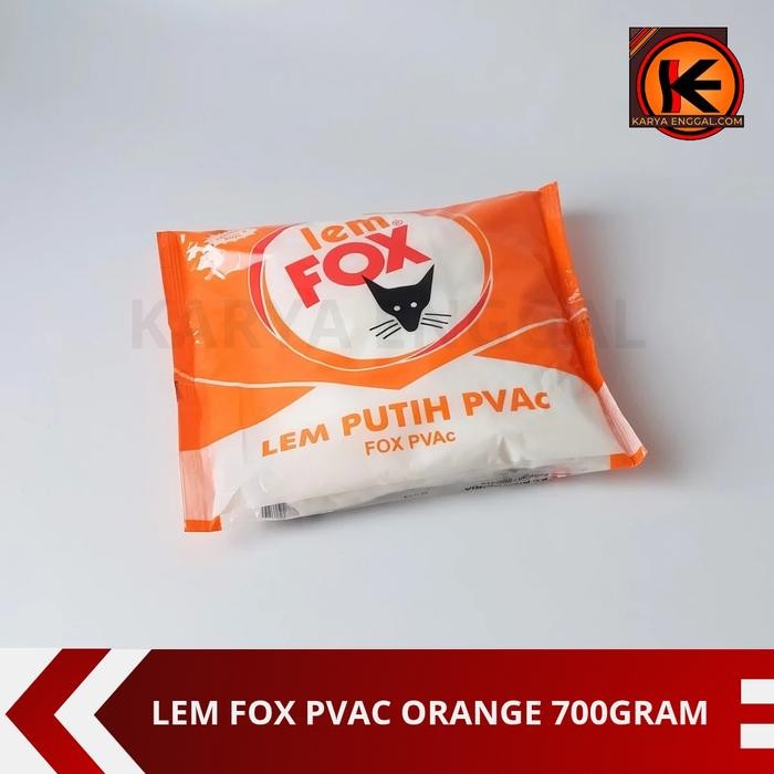 

Lem Fox Putih PVAc Sachet Kemasan Plastik Orange 800 Gram/Lem Kertas