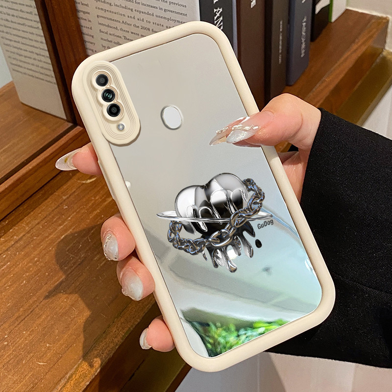 Casing Hp OPPO A31 2020 A8 Case Casing Cinta rantai pola Kesing HP Cesing cermin Kasing Silikon Soft