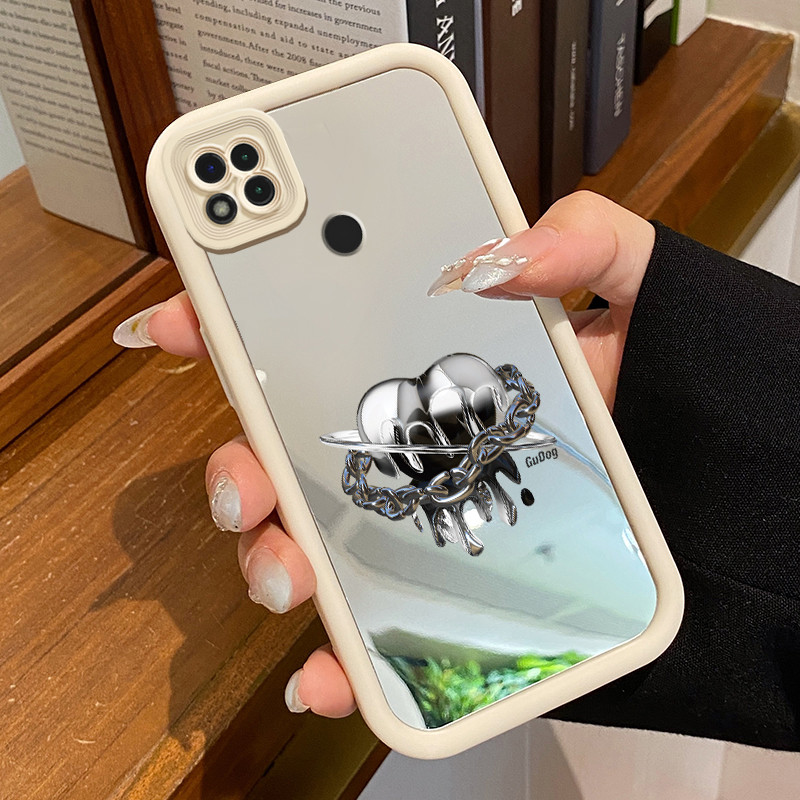 Casing Hp Xiaomi Redmi 9C Redmi 9C NFC Redmi 10A POCO C31 Case Casing Cinta rantai pola Kesing HP Ce