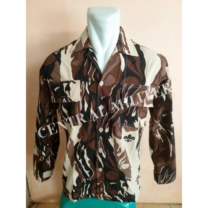 (Allthebest) seragam pramuka/seragam loreng pramuka/doreng pramuka/baju pramka