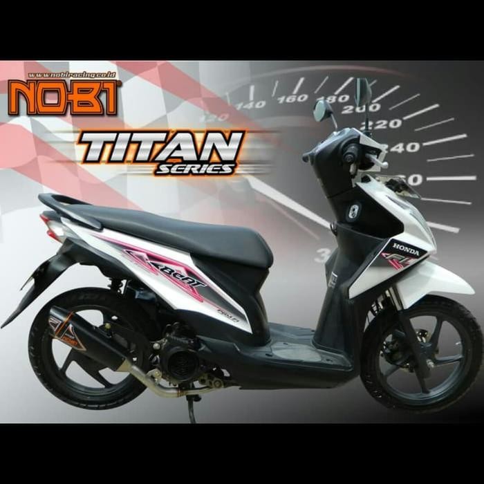 Knalpot Nobi Titan /Nob1 Titan Series Motor Bebek Sport/Matic Lengkap