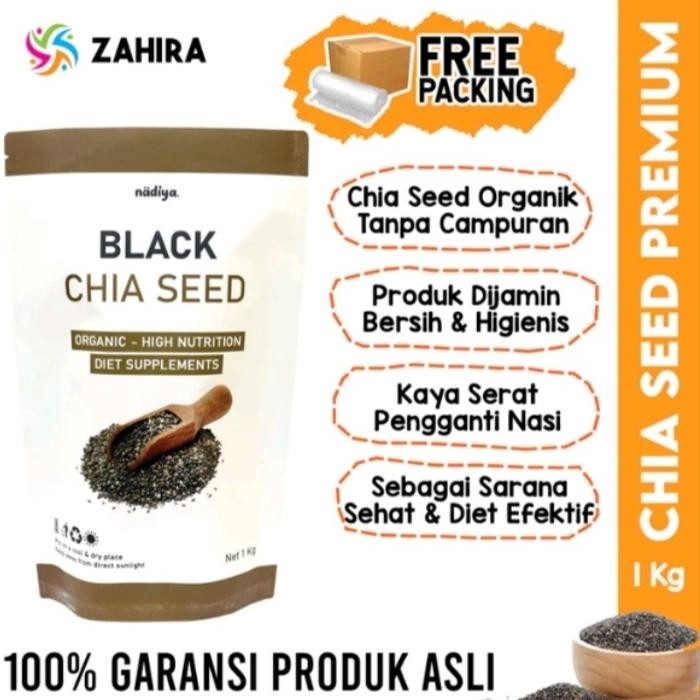 

Organic Black Chia Seed 1.000Gr Origin Mexico Super Food Best Quality Asli 100% Original