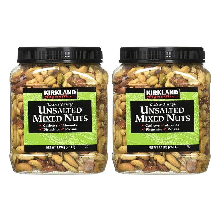 

Kirkland Signature Mixed Nuts Extra Fancy Unsalted 2.5 Pound Pack Of 2 Terlaris