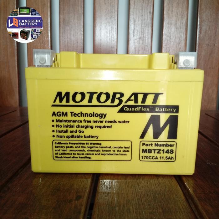 SALE  Aki motor Kawasaki ER-6N ER6N Ninja 650 MBTZ14S Motobatt