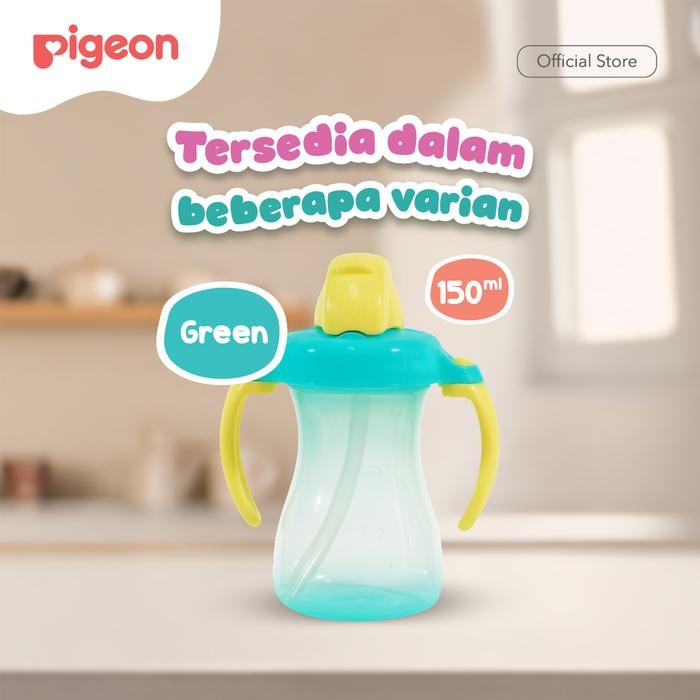 PIGEON PETITE STRAW BOTTLE BOTOL MINUM BAYI BOTOL MINUM BAYI SEDOTAN BOTOL MINUM BAYI 150ML