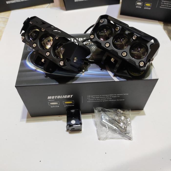 SHINAGAWA lampu tembak sql 3 mata 2warna laser sepasang grade A