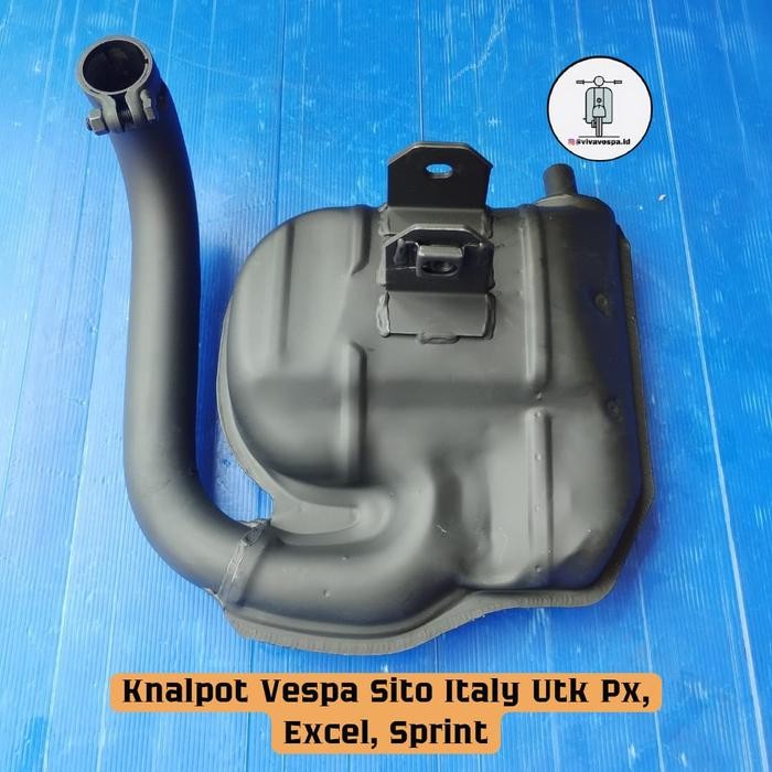 Knalpot Vespa Ori SITO PLUS ITALY Untuk PX Excel Sprint Largeframe