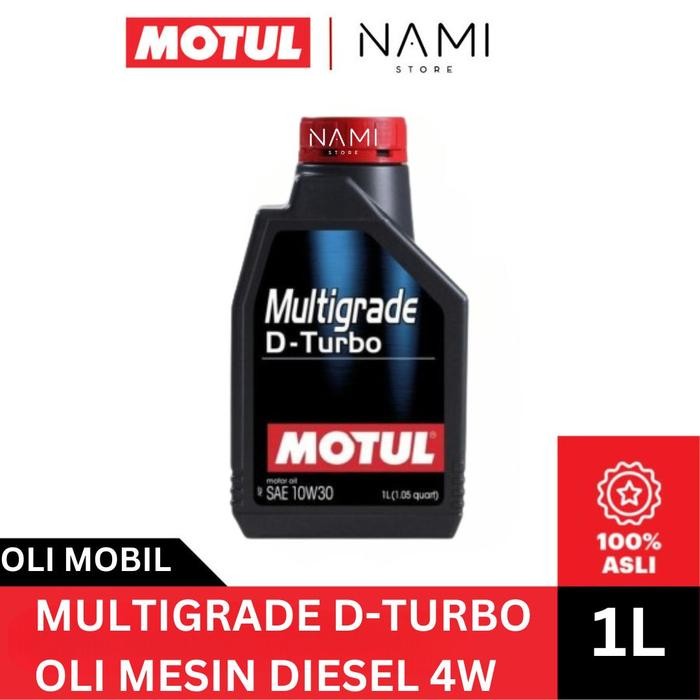 *MOTUL MULTIGRADE D-TURBO 10W30 (1L)* Oli Mesin Mobil Diesel - Original