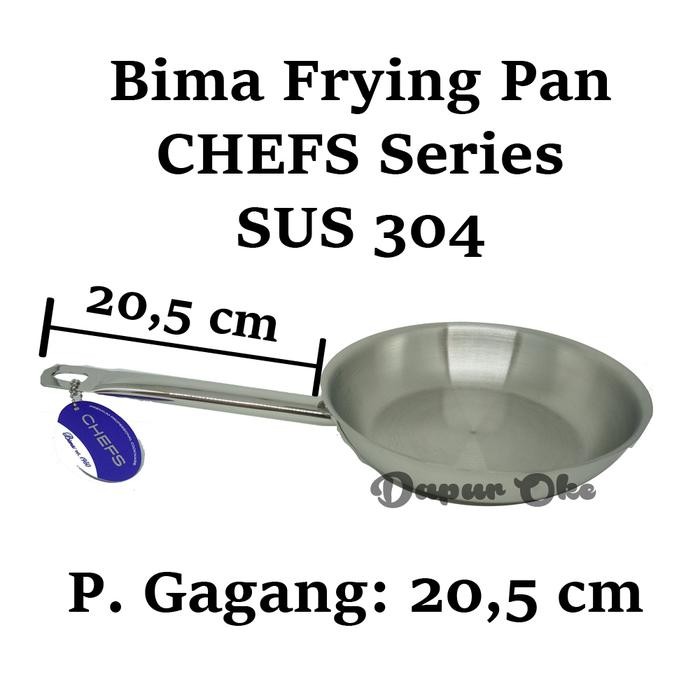 Bima Frying Pan 20 cm s / Fry Pan Stainless 304