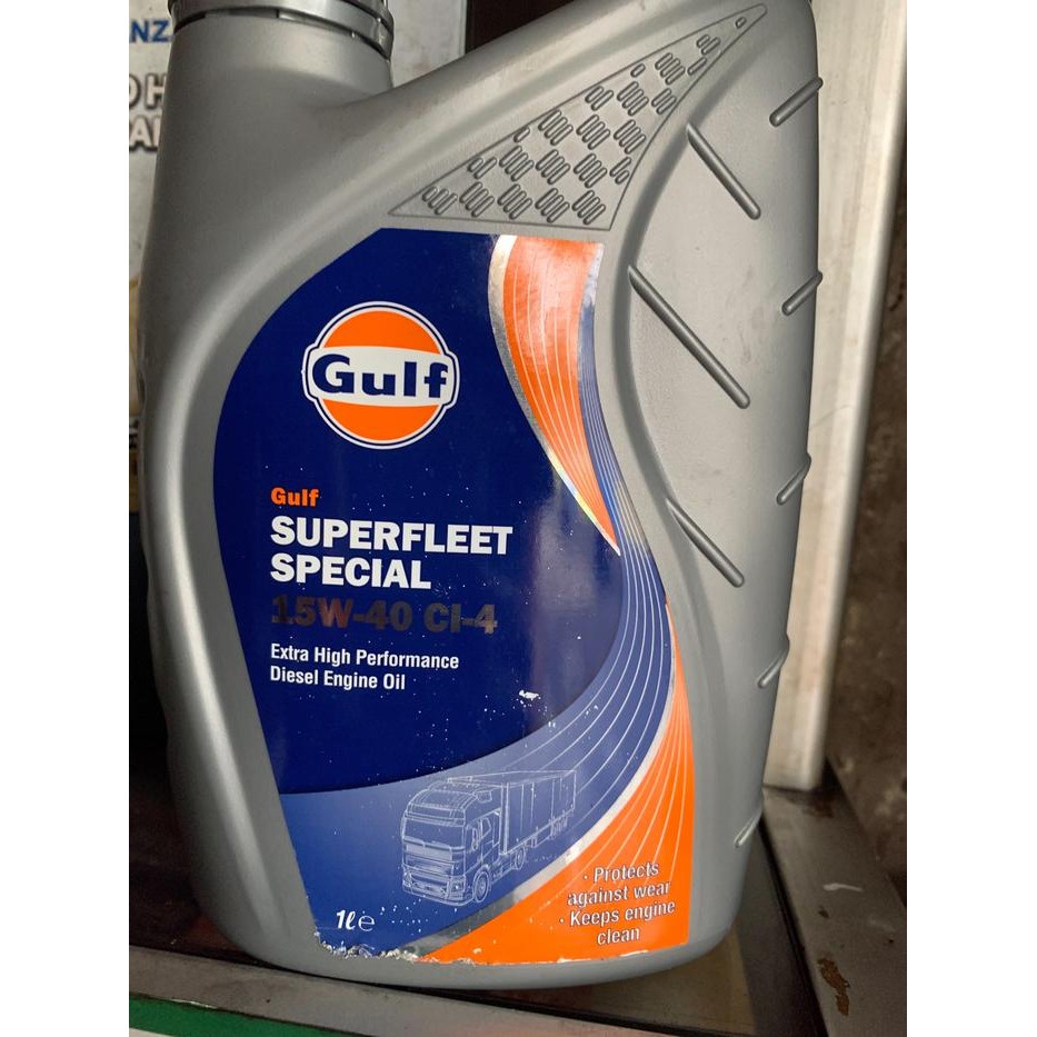 Oli Mesin Mobil Diesel Gulf Superfleet Special SAE 15W-40 Kemasan 1 Lt