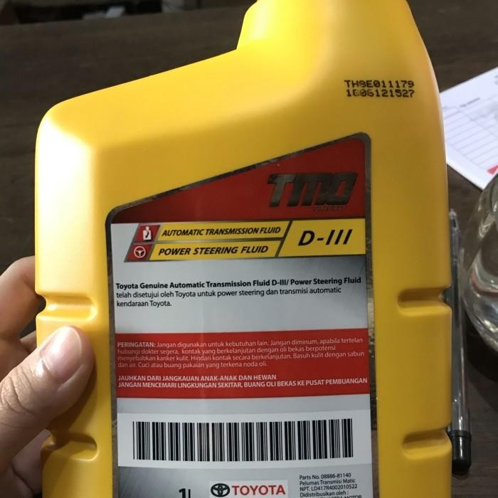 oli transmisi matic TMO D-111L oli power steering 1l ATF kuning