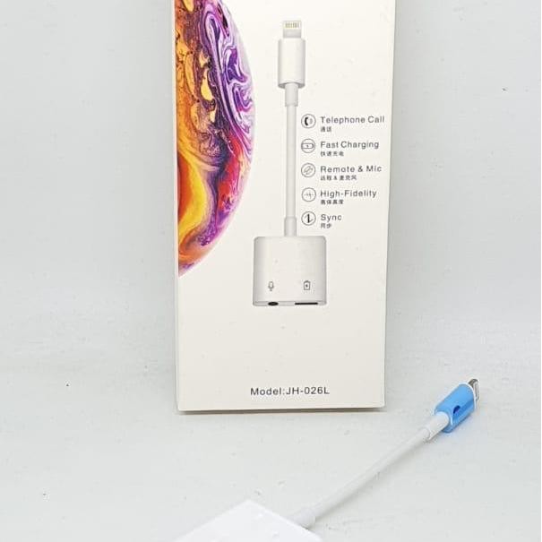 Converter / Jack Lightning To 3.5Mm Jh-026L Audio/Call/Charge Adapter