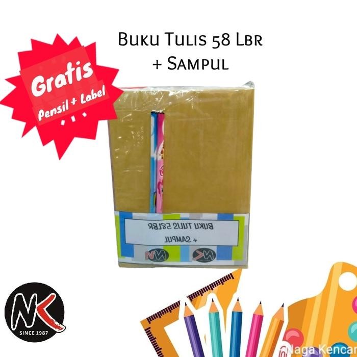 

Buku Tulis 58 Lembar + Sampul/Buku Sampul