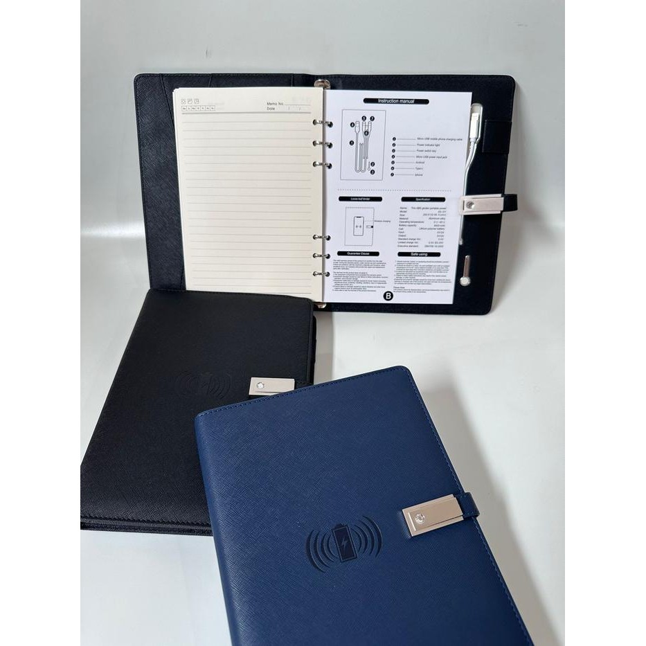 

Buku Agenda Powerbank Premium Usb Tipe C Micro Usb Notebook A5 Exclusive Buku Catatan Agenda