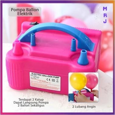 Estenik` (Cod) Pompa Balon Elektrik Listrik 2 Lubang Electric Balloon Pump 2 In 1