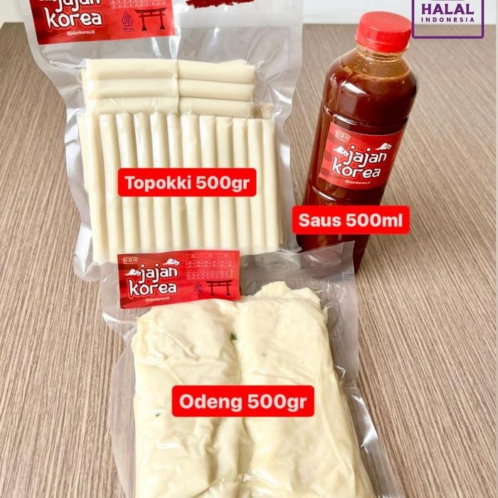 

Diskon! Promo Paket 3 Tokpoki 500G + Odeng 500G + Saos Gochujang 500G Makanan Siap Saji