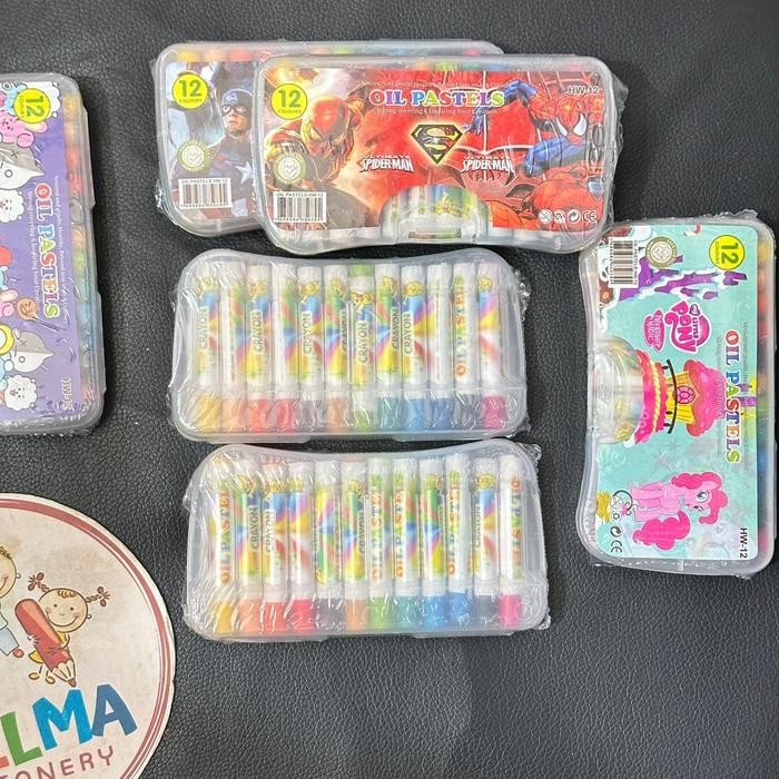 

( 10 pcs ) Crayon mini 12 warna Murah meriah Stationery mewarnai