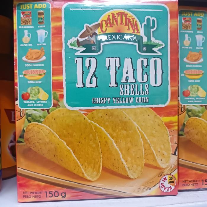 

Diskon! Promo Cantina Mexicana 12 Taco Shells 150Gr Kulit Taco Jagung Renyah