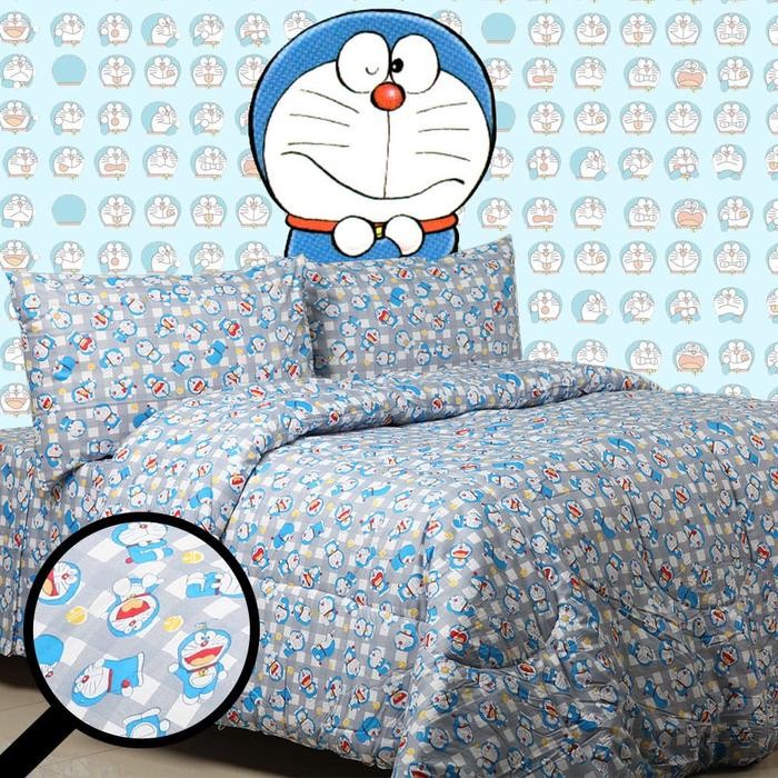 

Seprei Anak Doraemon Size 160X200 Size Queen / Sprei Anak Doraemon Ukuran 160X200 / Seprei Anak