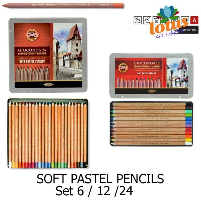 

Koh-I-Noor Gioconda Soft Pastel Pencil Set / Pensil Pastel Set