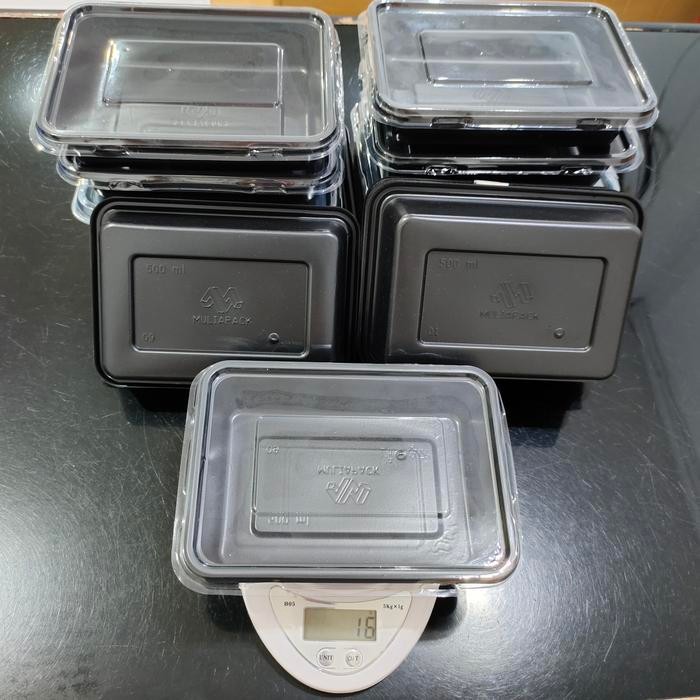 JT Mika Bento Thinwall 500ml +Tutup @25 / Kotak Makan Plastik Tanpa Sekat