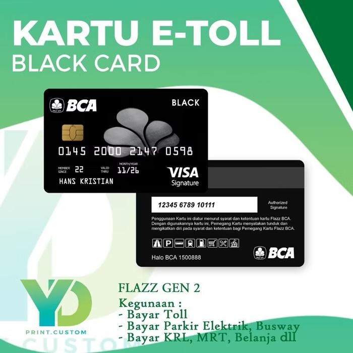 

Terbaru Kartu etoll flazz Bca Gen 2 edisi black card Ready