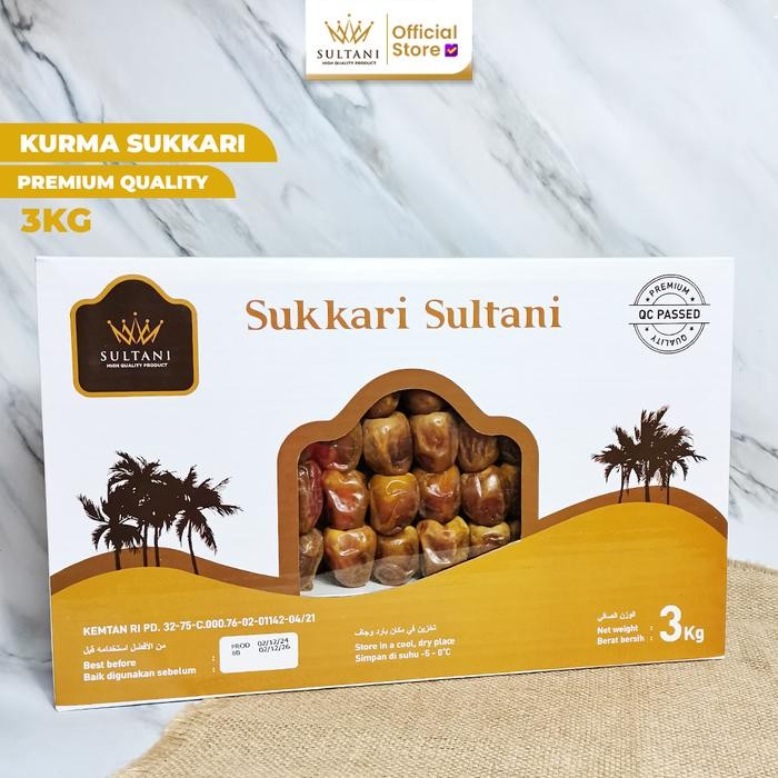

SIAPKIRIM Kurma Sukari Sultani 3 KG PREMIUM QUALITY READY STOCK
