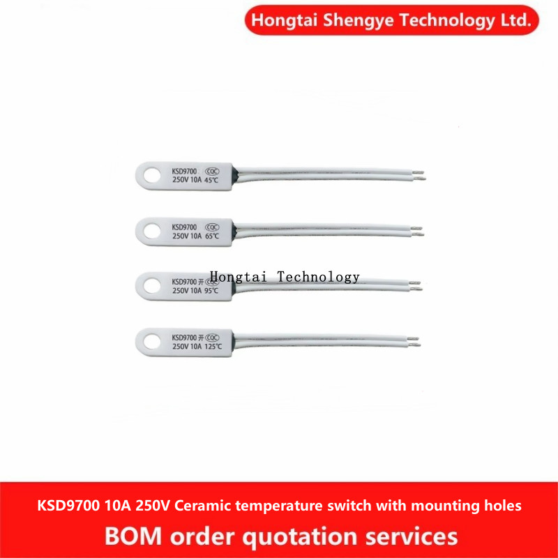 IMPORT KSD9700 CERAMIC TEMPERATURE SENSOR SWITCH WITH HOLE 40/50/60/80/95/100/125/130/150C-240