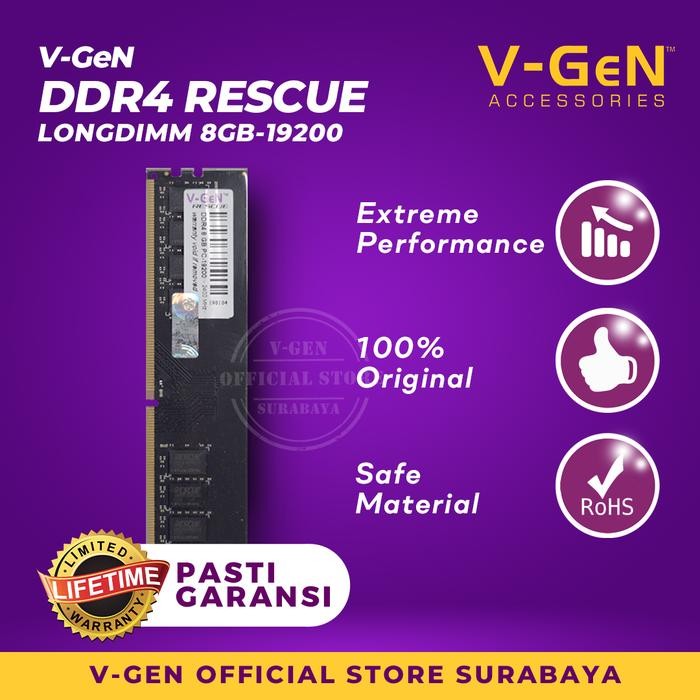 RAM LONGDIMM DDR4 8G 19200/2400 MHZ RESCUE VGEN