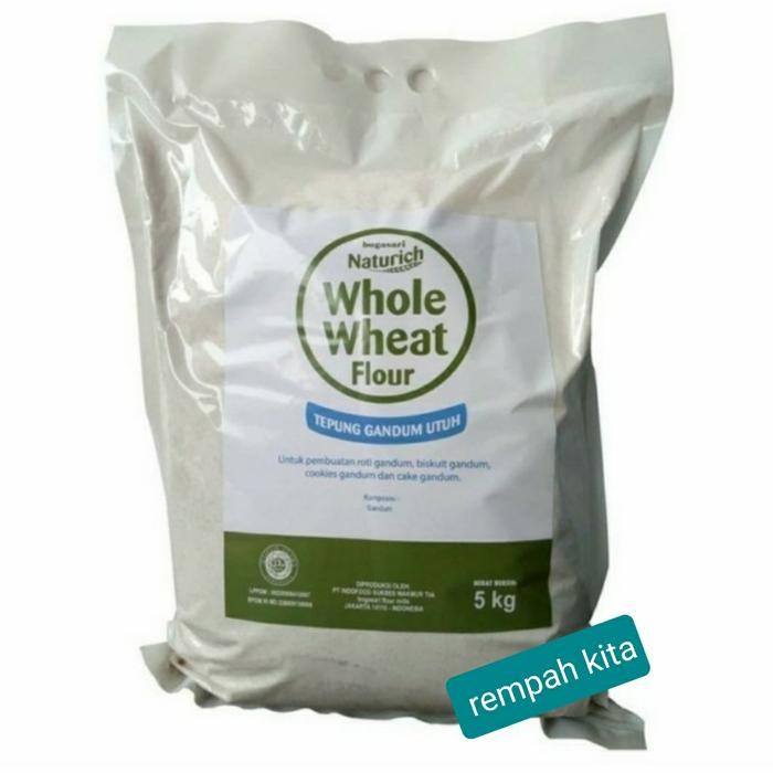

Terbaru Whole Wheat Flour 5kg/Tepung Gandum Utuh 5kg Ready