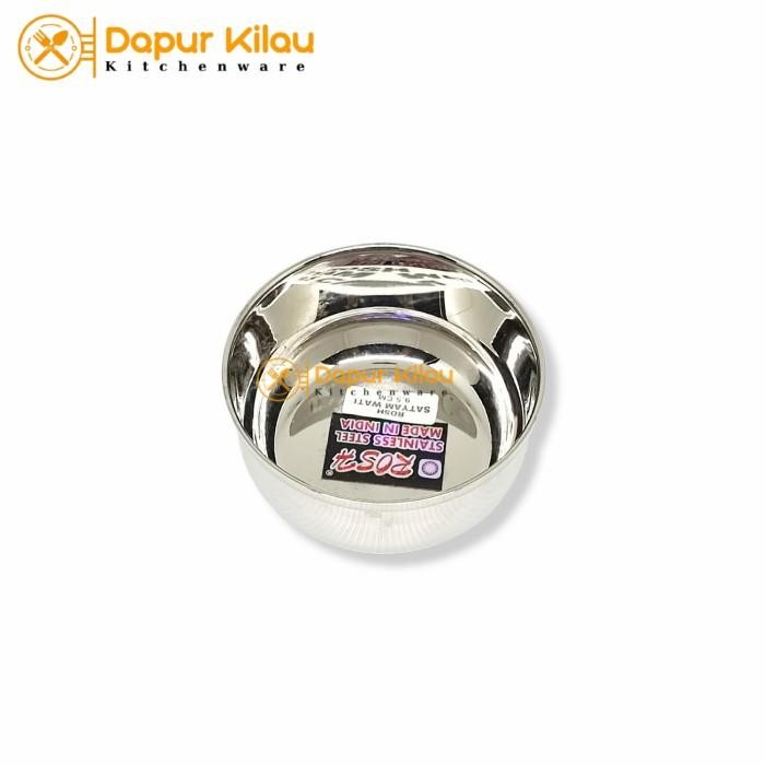 (Allthebest) Mangkok Kecil Stainless Steel Tebal Tempat Bumbu Saos Kecap 7-10.5cm