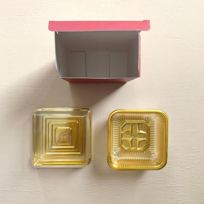 (Allthebest) (Isi 4) Box Mooncake Satuan Kotak Kue Bulan Dus Mooncake 125gr - 180gr