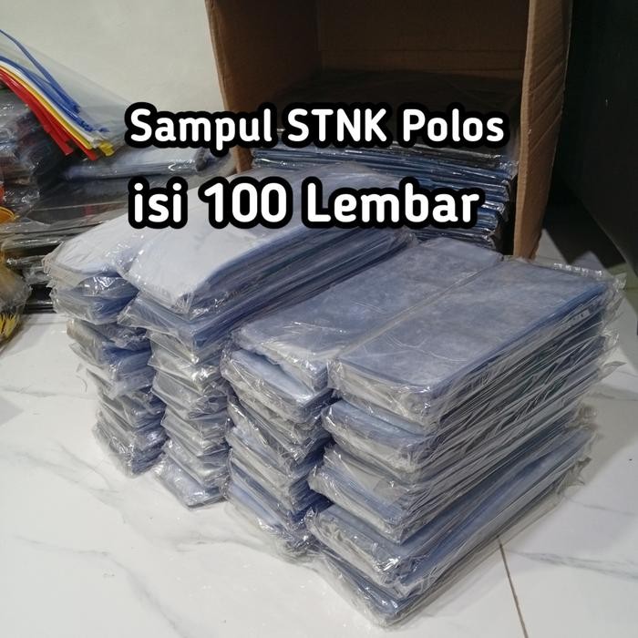 

ID 100 LEMBAR PLASTIK SAMPUL COVER STNK / 100PCS SAMPUL PLASTIK STNK / MIKA STNK / SAMPUL PLASTIK