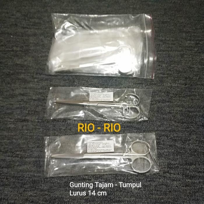 

ID GUNTING TAJAM TUMPUL LURUS 14CM / GUNTING TATUM LURUS 14CM