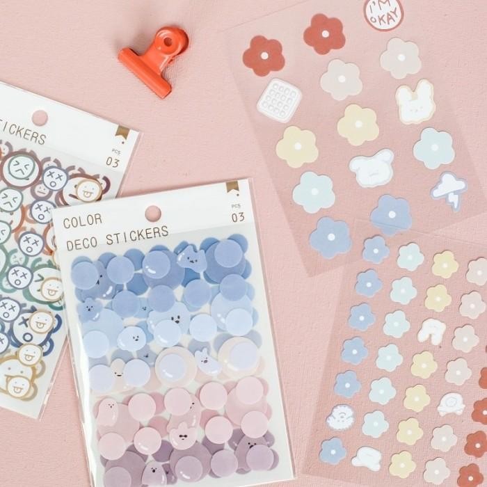 

ID 120 PCS CUTE KOREAN STICKER STIKER DECORATIVE PLANNER BULLET JOURNAL