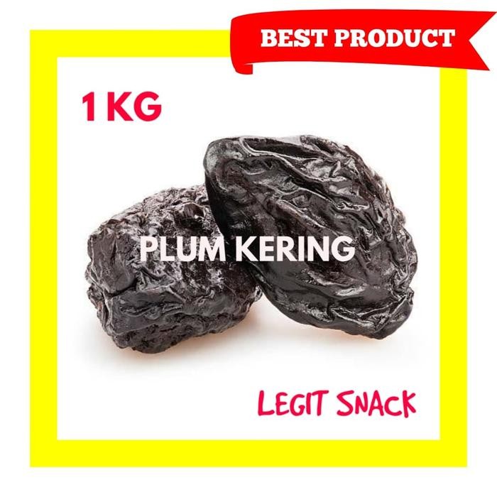 

ASLI PLUM KERING 1 KG / BUAH KERING / PLUM HITAM NON BIJI DRIED PRUNES READY STOCK