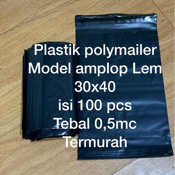 

ID HD PLASTIK POLYMAILER 30 X 40 HITAM SEAL / KANTONG AMPLOP ONLINE SHOP