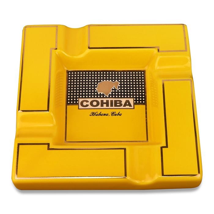 Cohiba Ceramic Cigar Ashtray Large 4 Slot Tray Creative Luxury Cigar Ashtray Desk Office Ashtray