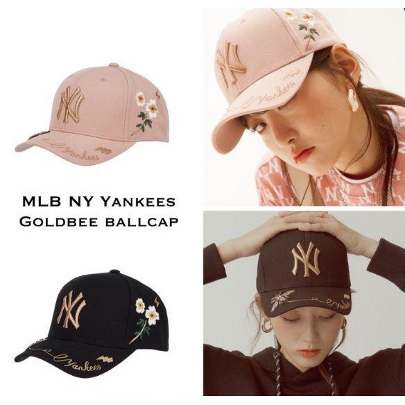 TERMURAH 100% KOREA MLB NY Yankees Goldbee B Cap Topi Yankees Impor READY STOCK