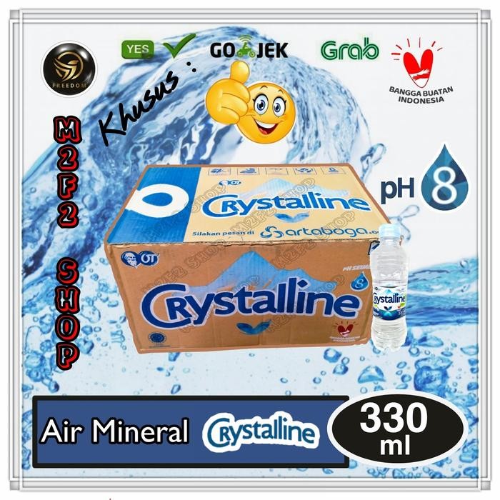 

AIR MINERAL CRYSTALLINE CRYSTALIN PH8+ BOTOL PET 330ML (GOSEND/GRAB)