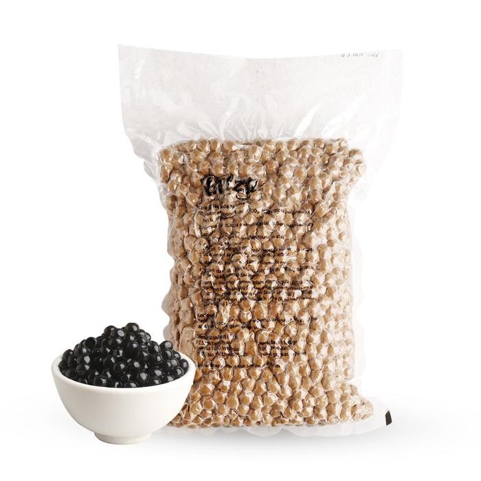 

BLACK BOBA 1KG TAPIOCA PEARL BUBBLE TEA HITAM TOPPING TAPIOKA BUBLE