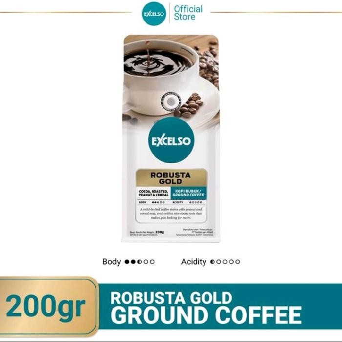 KOPI EXCELSO ROBUSTA GOLD 200GR